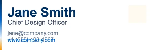 Email Signature v4.0 canvas template preview