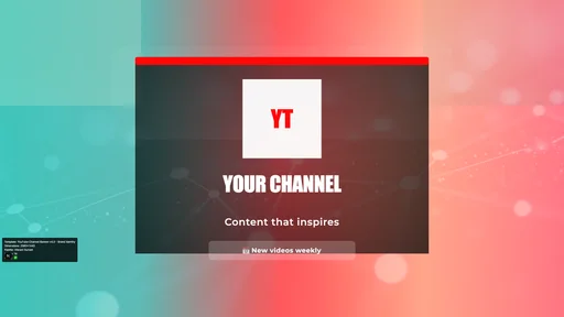YouTube Channel Banner v4.0 - Brand Identity canvas template preview